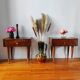 Paire de tables de chevet vintage
