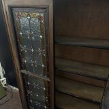 Antique presbytery display case – stained glass windows, religious inspiration