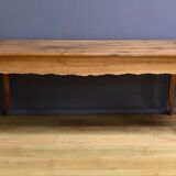 Farmhouse table in blond cherry, Louis XV style – 2nd part of the 19th century