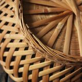 Braided openwork vintage basket