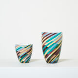 Laura de Santillana for Venini blown glass vase Klee 1984