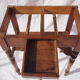 Table de toilette ancienne avec plateau marbre