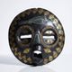 Masque Lune Africain Att. Luba/Baluba, Congo RDC, bois sculpté, perles