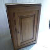 Small rustic country low cabinet in solid light oak