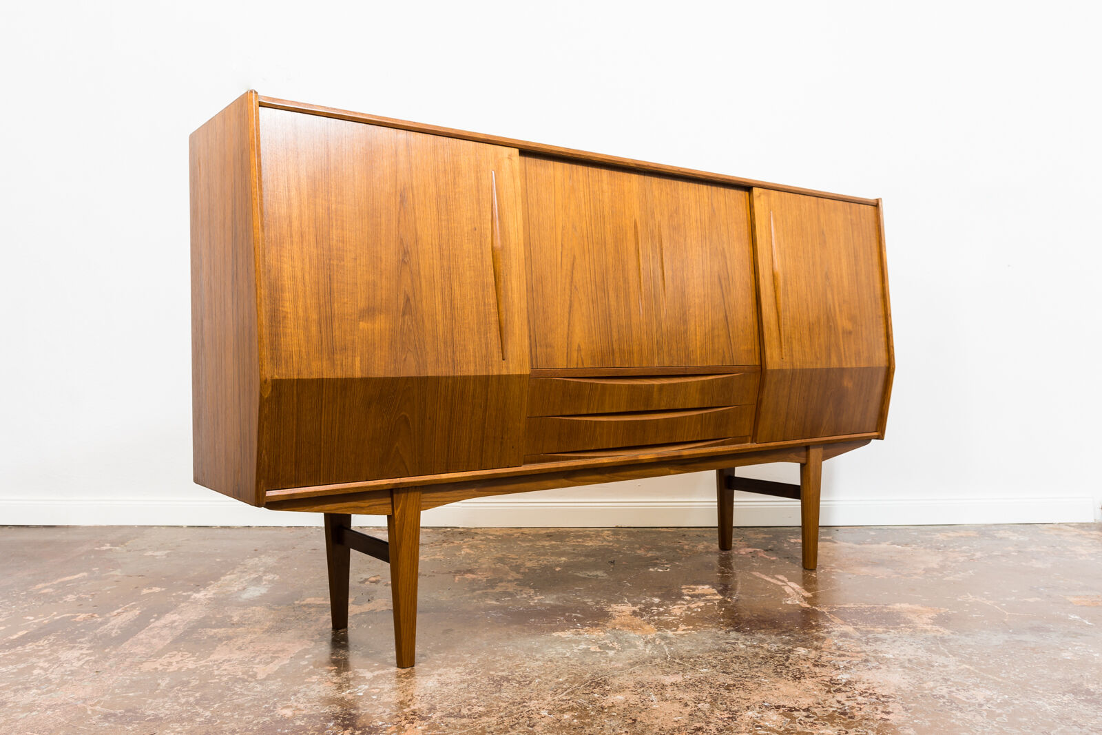 Danish Teak Highboard, 1960s