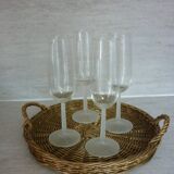 Large champagne flutes