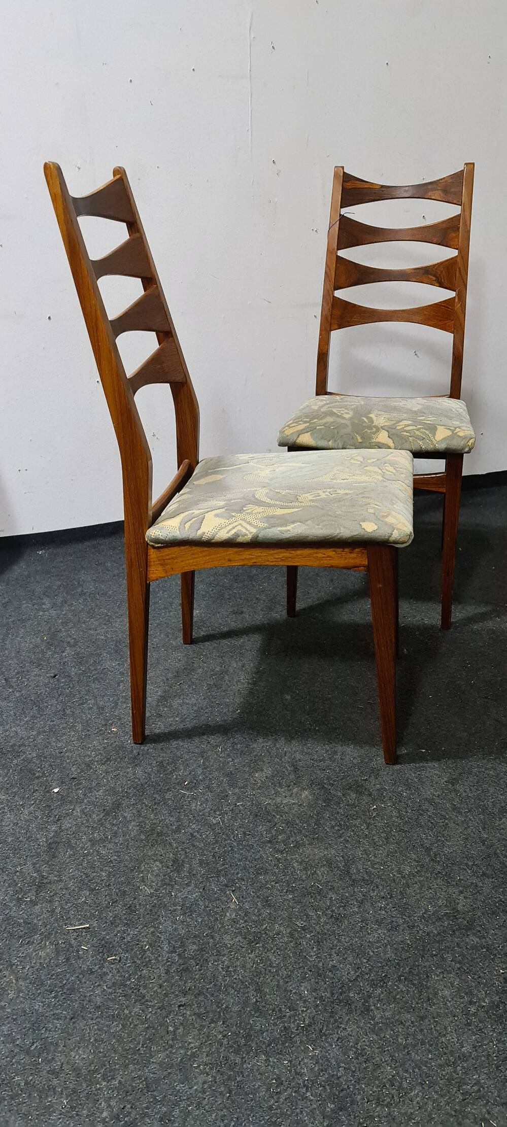 Vintage set of four rosewood dining chairs