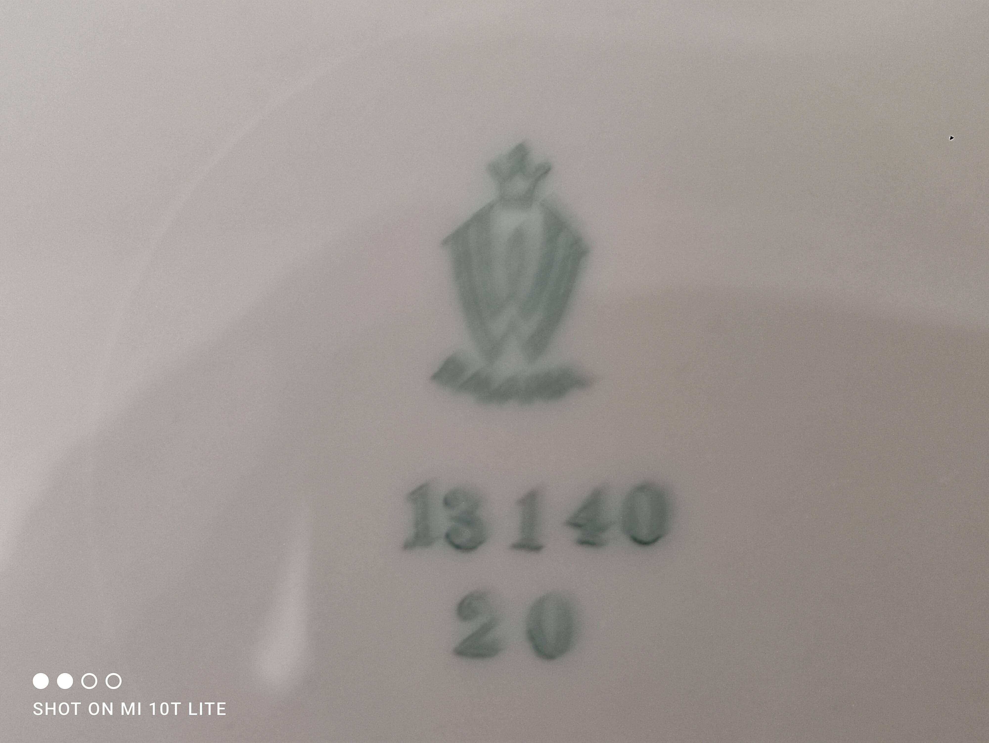 Head to head in porcelain Bavaria 6 pieces floral decoration and gilding