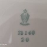 Head to head in porcelain Bavaria 6 pieces floral decoration and gilding