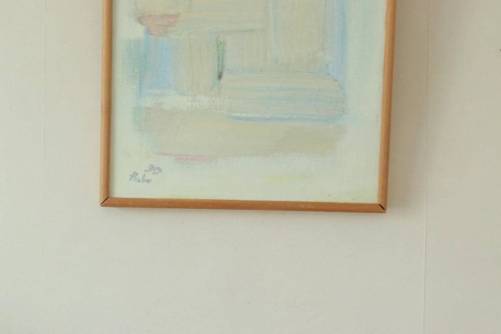 Original Swedish oil on canvas from the mid-century "Virginia" by Pabu.