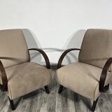 Armchairs by Jindrich Halabala, 1940s, Set of 2