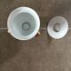 White porcelain covered pot