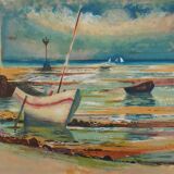 Paul Collomb: Marine air, original signed lithograph.