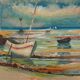 Paul Collomb : Air marin, lithographie originale signée