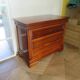 large curved chest of drawers - solid wood - cherry - 4 drawers - Louis Philippe