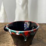 Two Vallauris iridescent ceramic cups