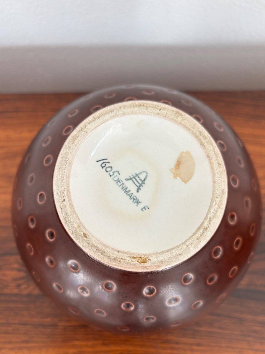 Scandinavian Ceramic Aluminia Marselis Series Vase by Nils Thorsson for Royal Copenaghen, Denmark, 1950s