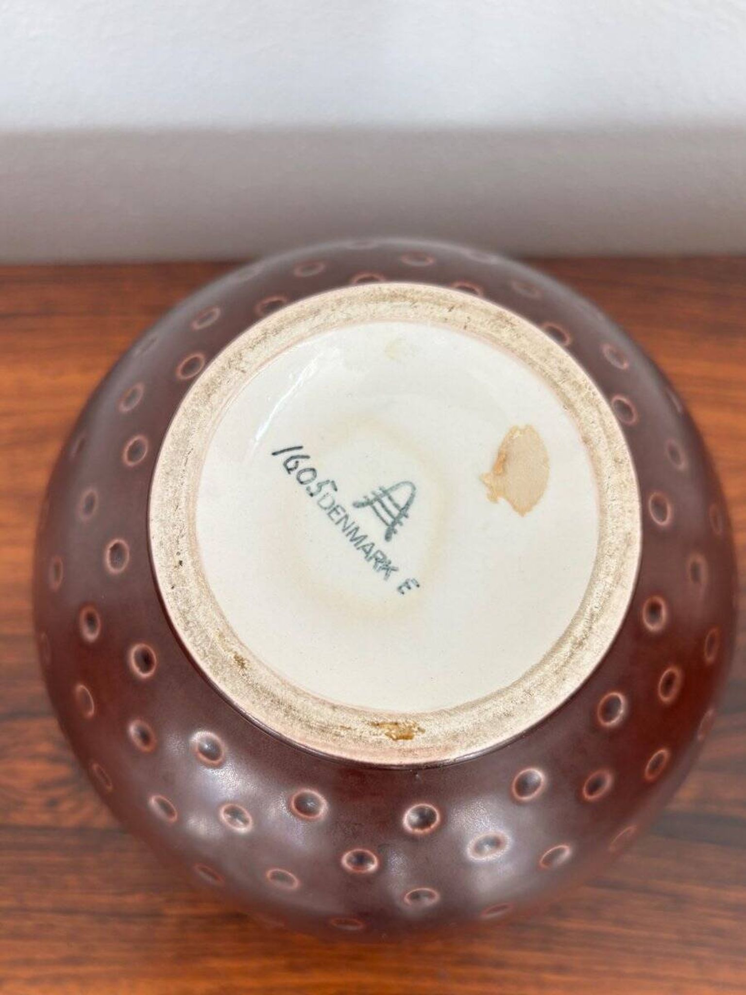 Scandinavian Ceramic Aluminia Marselis Series Vase by Nils Thorsson for Royal Copenaghen, Denmark, 1950s