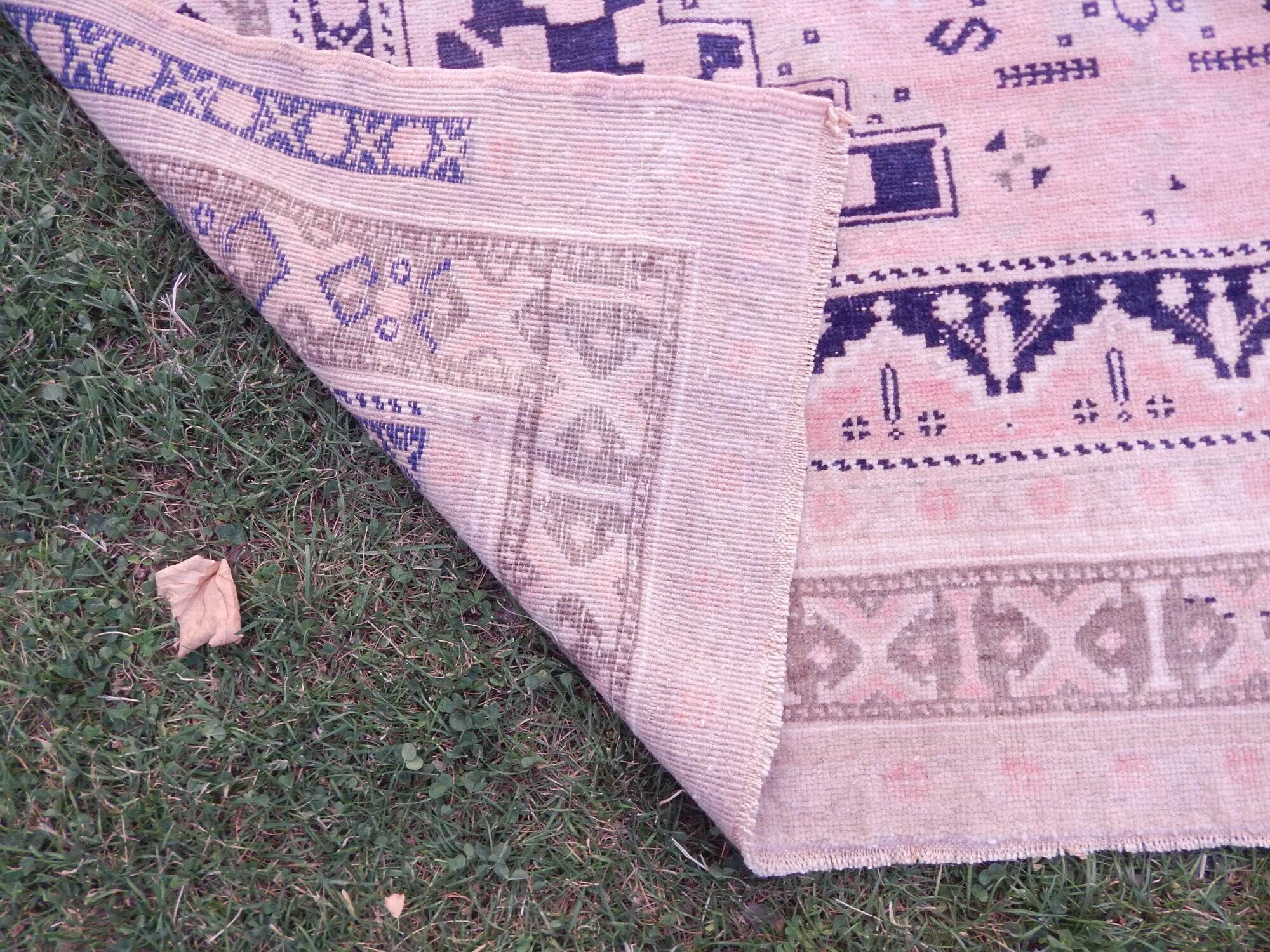 Vintage Turkish rug handmade 162x344 cm