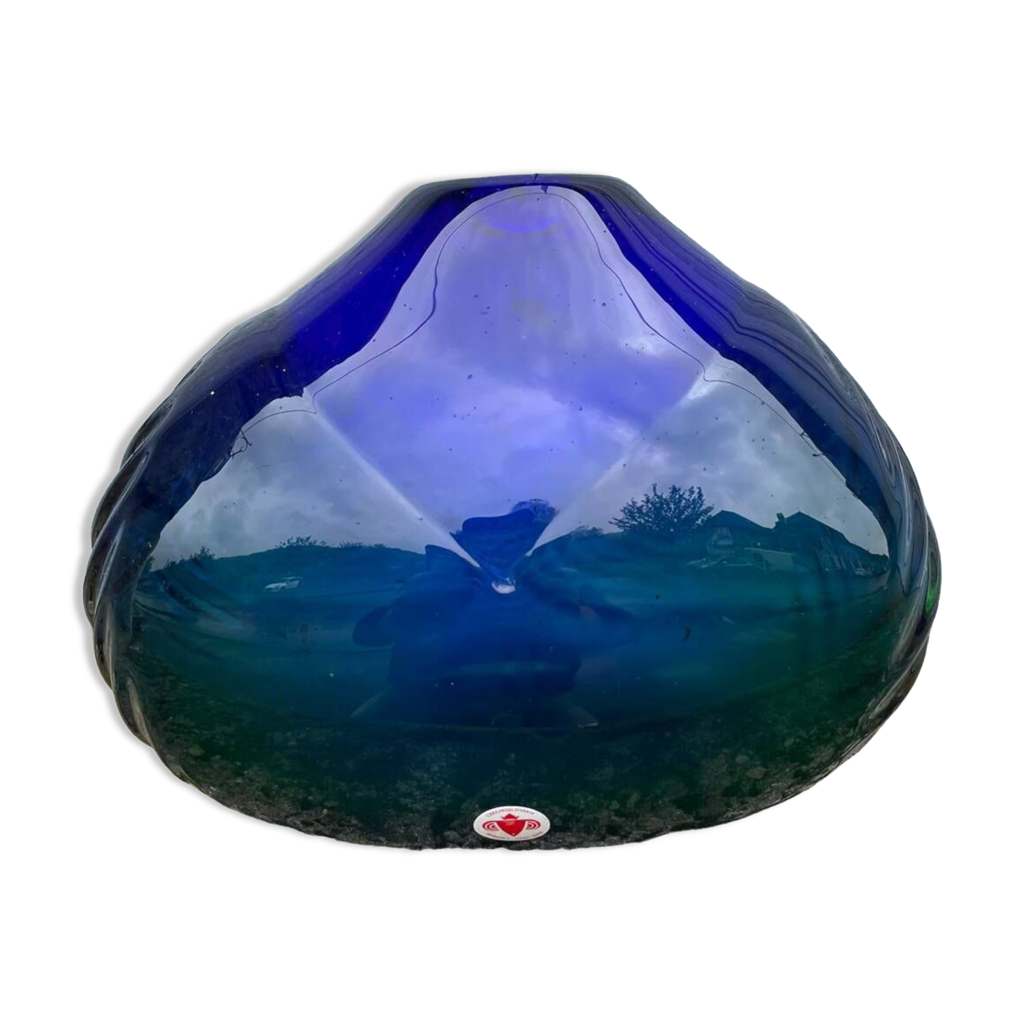Vintage Glass Vase by Beranek