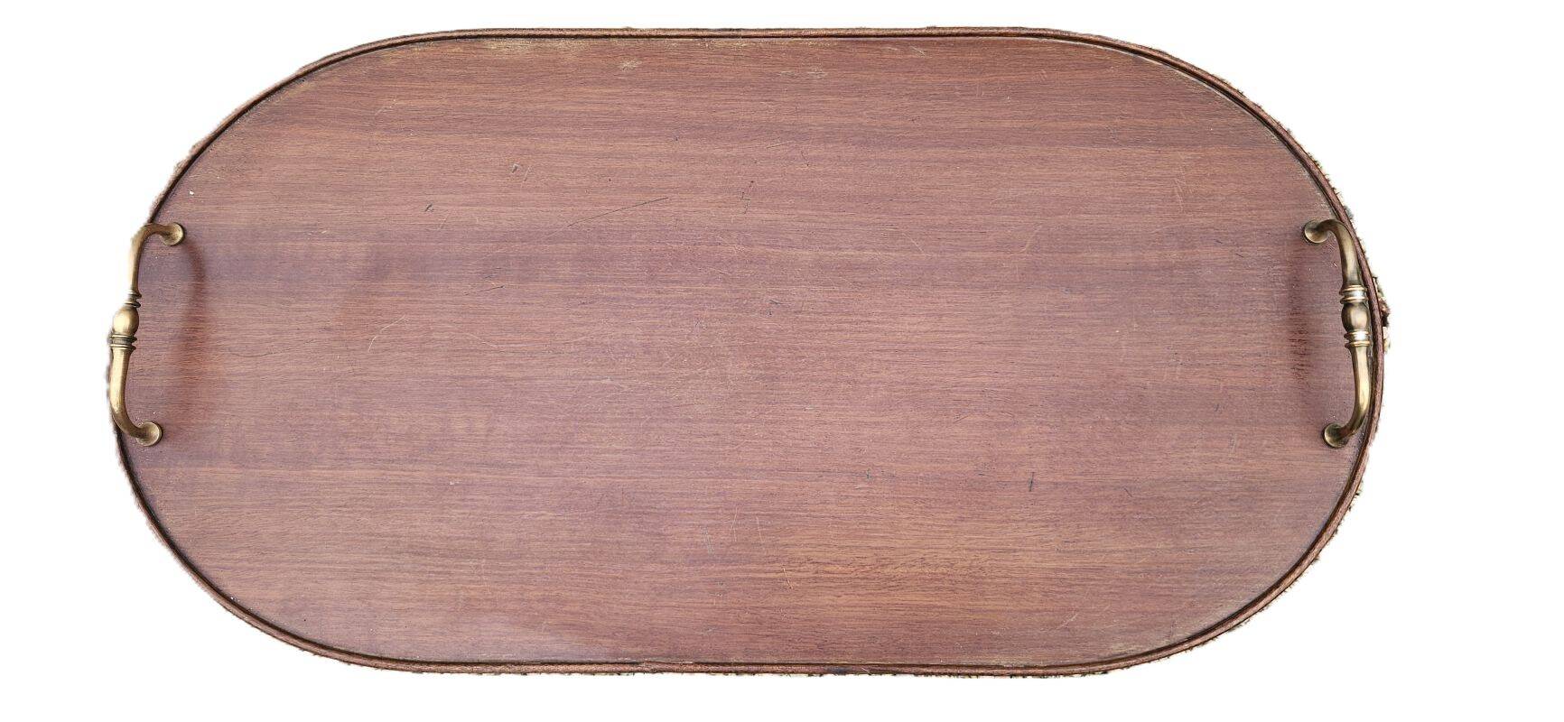 60s Mahogany Rolling Serving Trolley