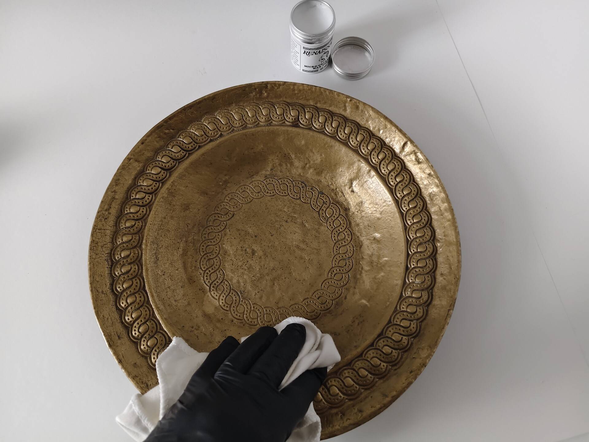 Hammered brass cup Collini Austria - 1960s