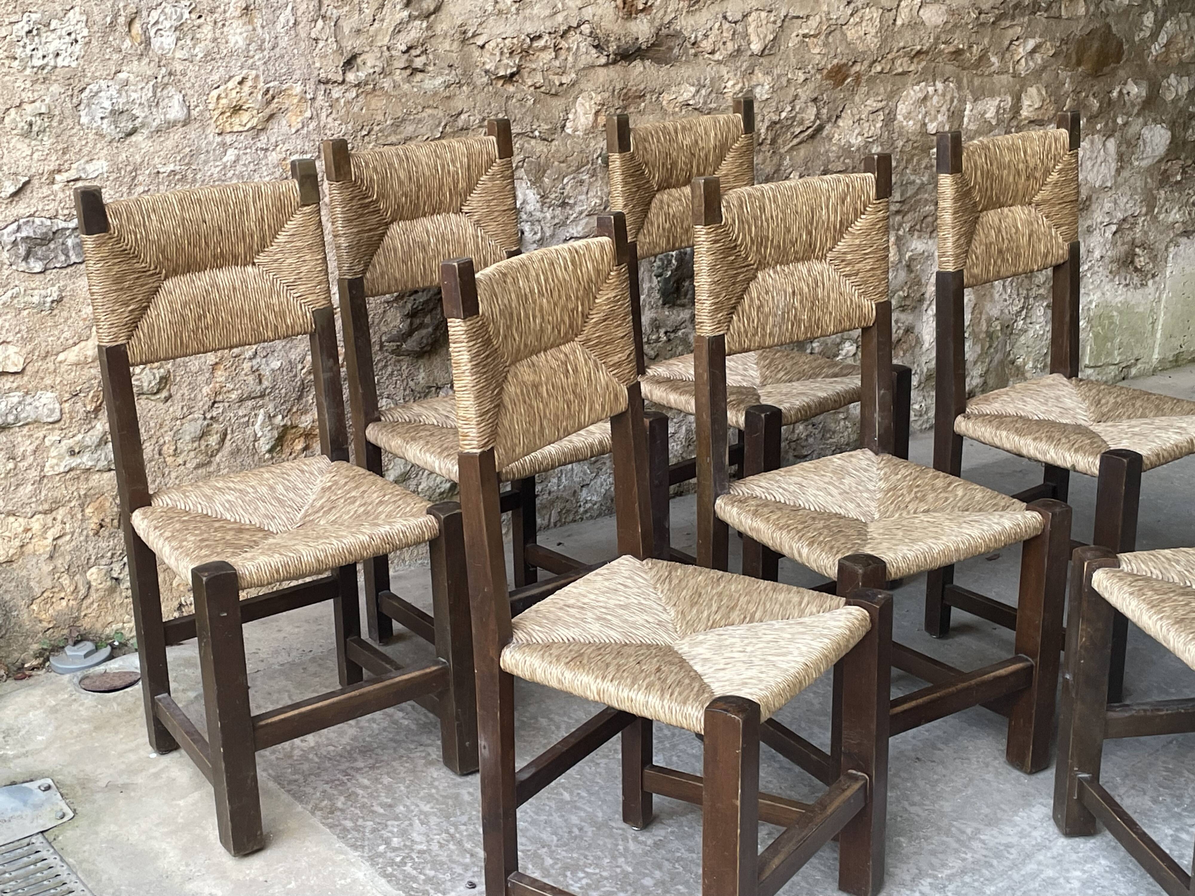 Vintage straw chairs