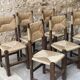 Vintage straw chairs