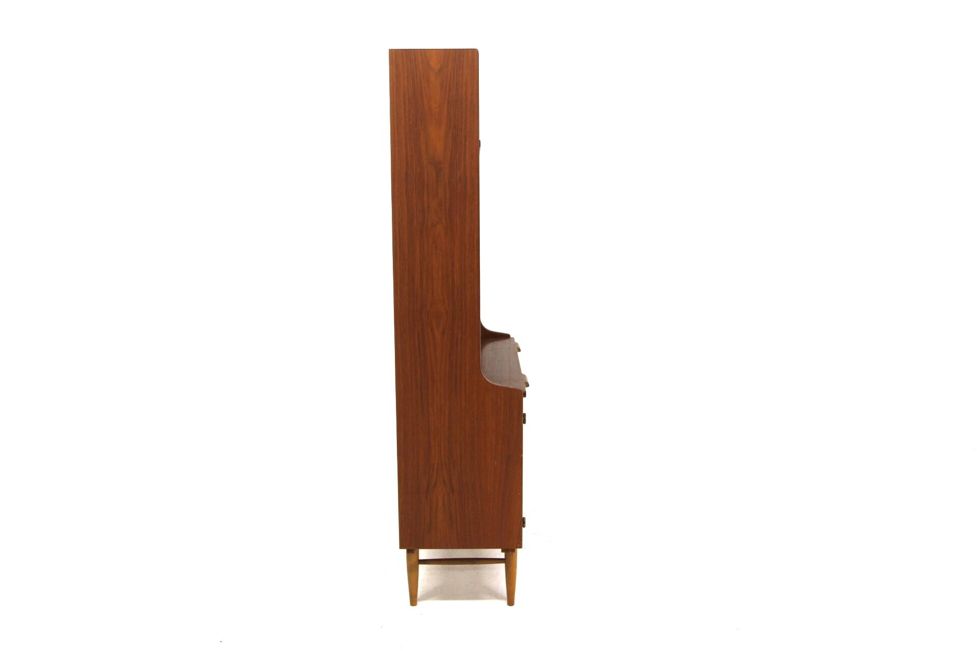 Scandinavian teak secretary, Hugo Troeds, Bjärnum, Sweden, 1950