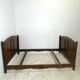Vintage 1950s solid wood bed