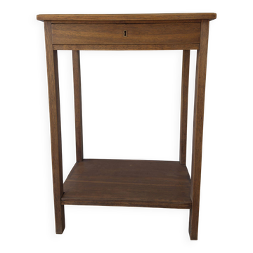 Table d'appoint en chêne, années 50