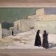 Vintage Swedish modernist oil on canvas "Ibiza" by Uno Bornemark 1953