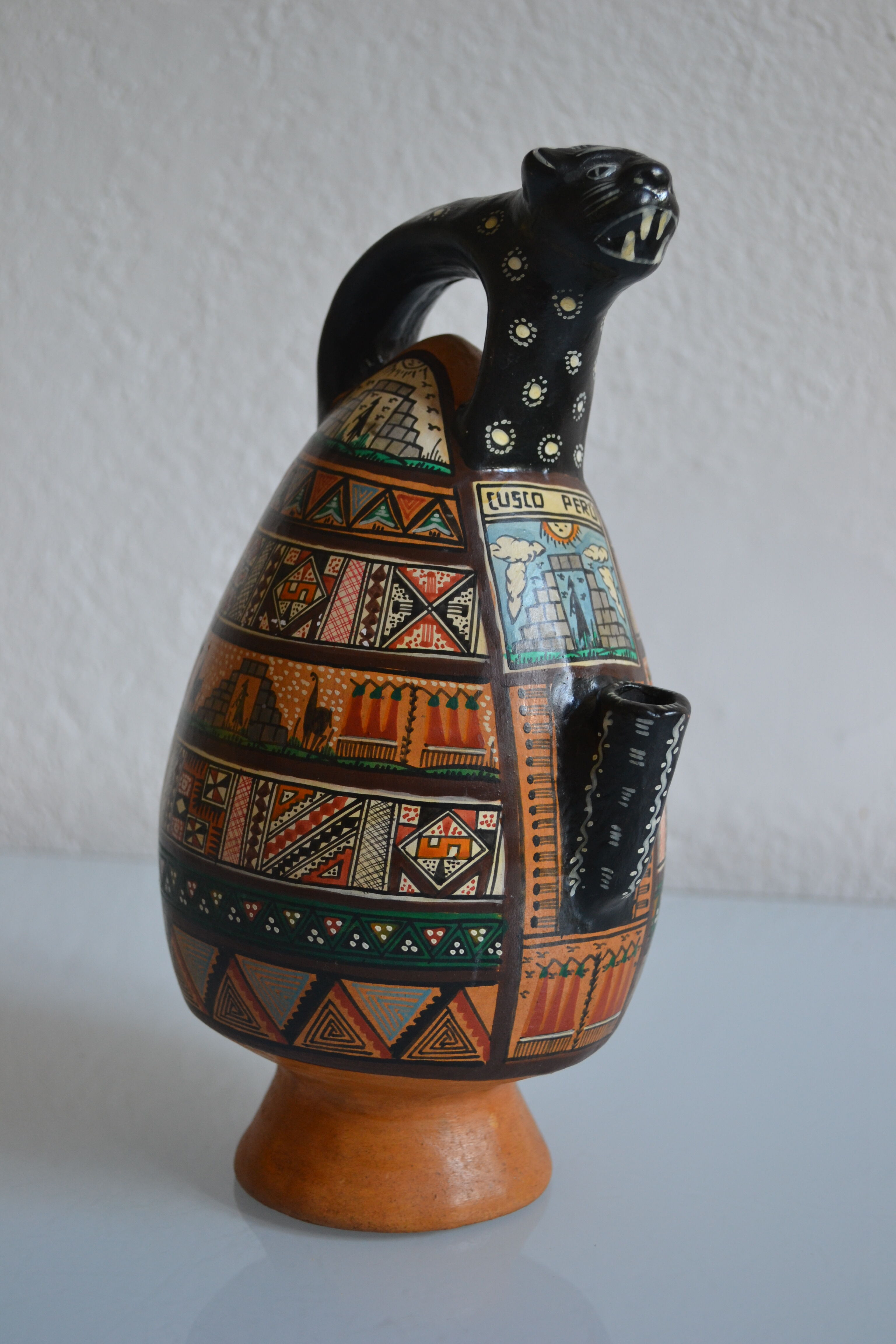 ceramic pitcher from Cusco, Peru