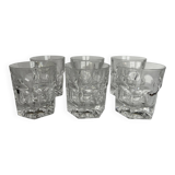 6 verres à whisky en cristal