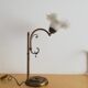 1960s brass and glass table lamp vintage