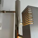 Henri Mathieu chandelier in chromed metal France 1960