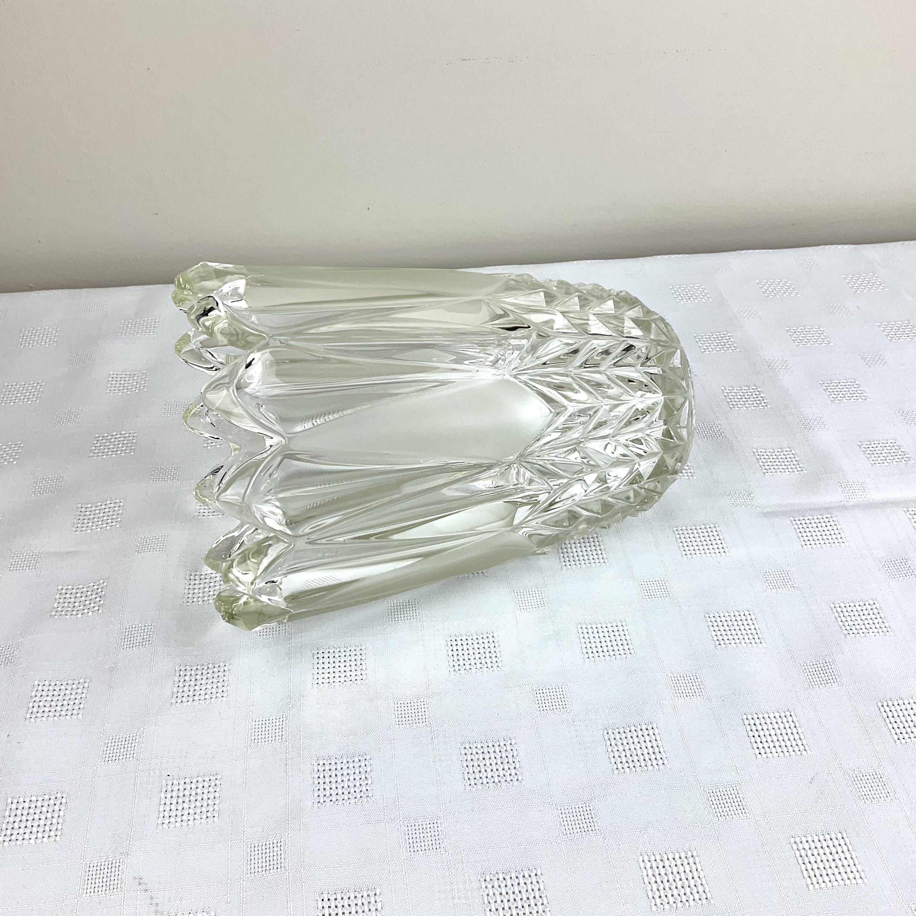 Solid crystal vase - Retro/vintage