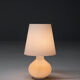 Lampe en verre opalin blanc, années 1970, Italie