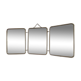 Triptych barber mirror