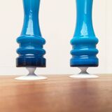 Mid-century German glass vases by Karl Friedrich, 1960s, set of 2.