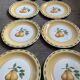 Série de 9 grandes assiettes porcelaine Churchill-Staffordshire