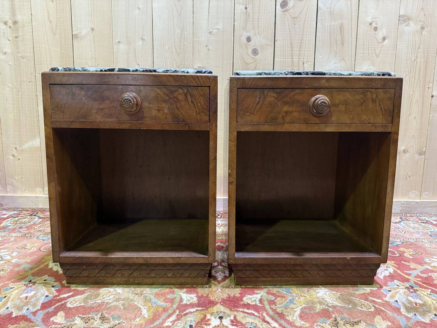 Pair of Art Deco bedside tables