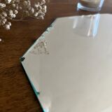 Octagonal beveled mirror 35 x 35 cm