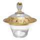 Crystal Trinket Bowl with Gold Details