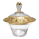 Crystal Trinket Bowl with Gold Details
