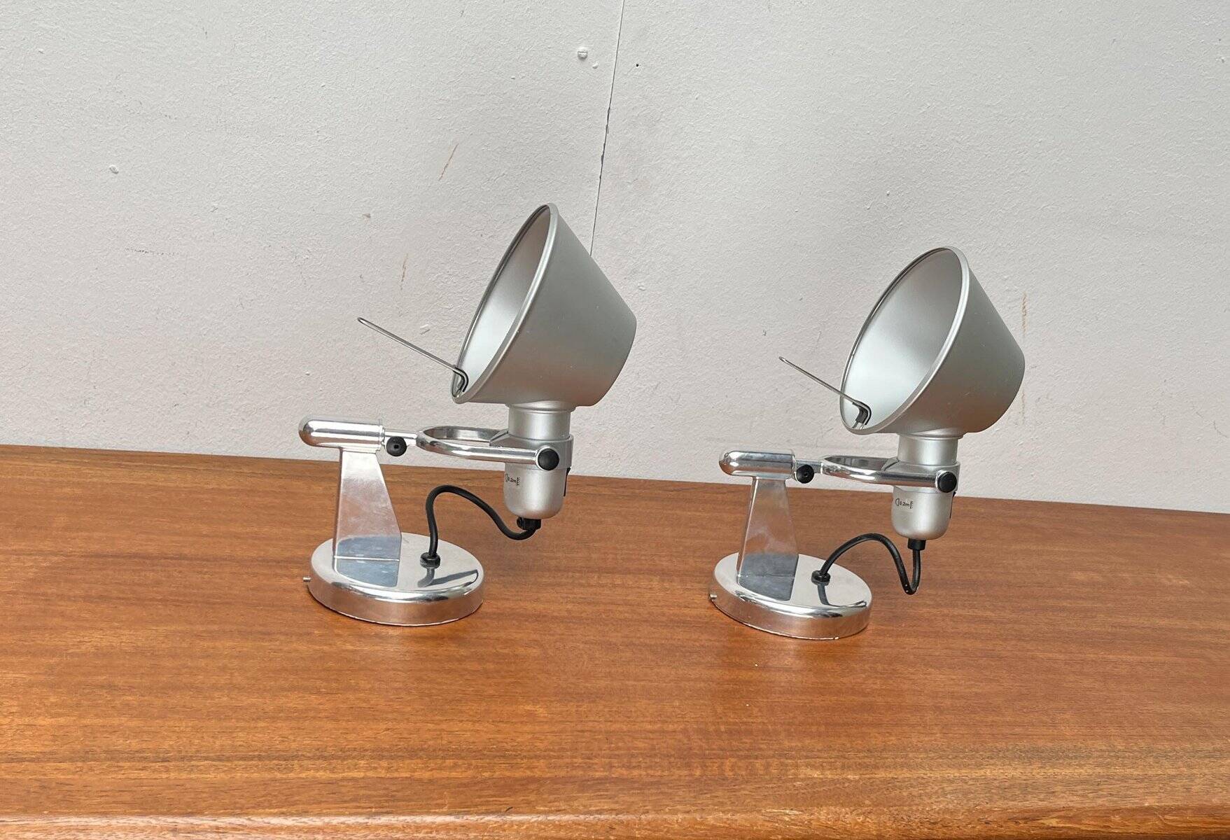 Tolomeo wall lights Faretto Italian by Michele De Lucchi and Giancarlo Fassina for Artemide, set of 2