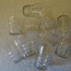 Set of 11 glasses decorated with "beading" decoration