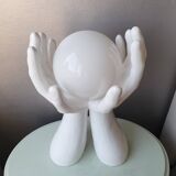 Italian ceramic table lamp 70s