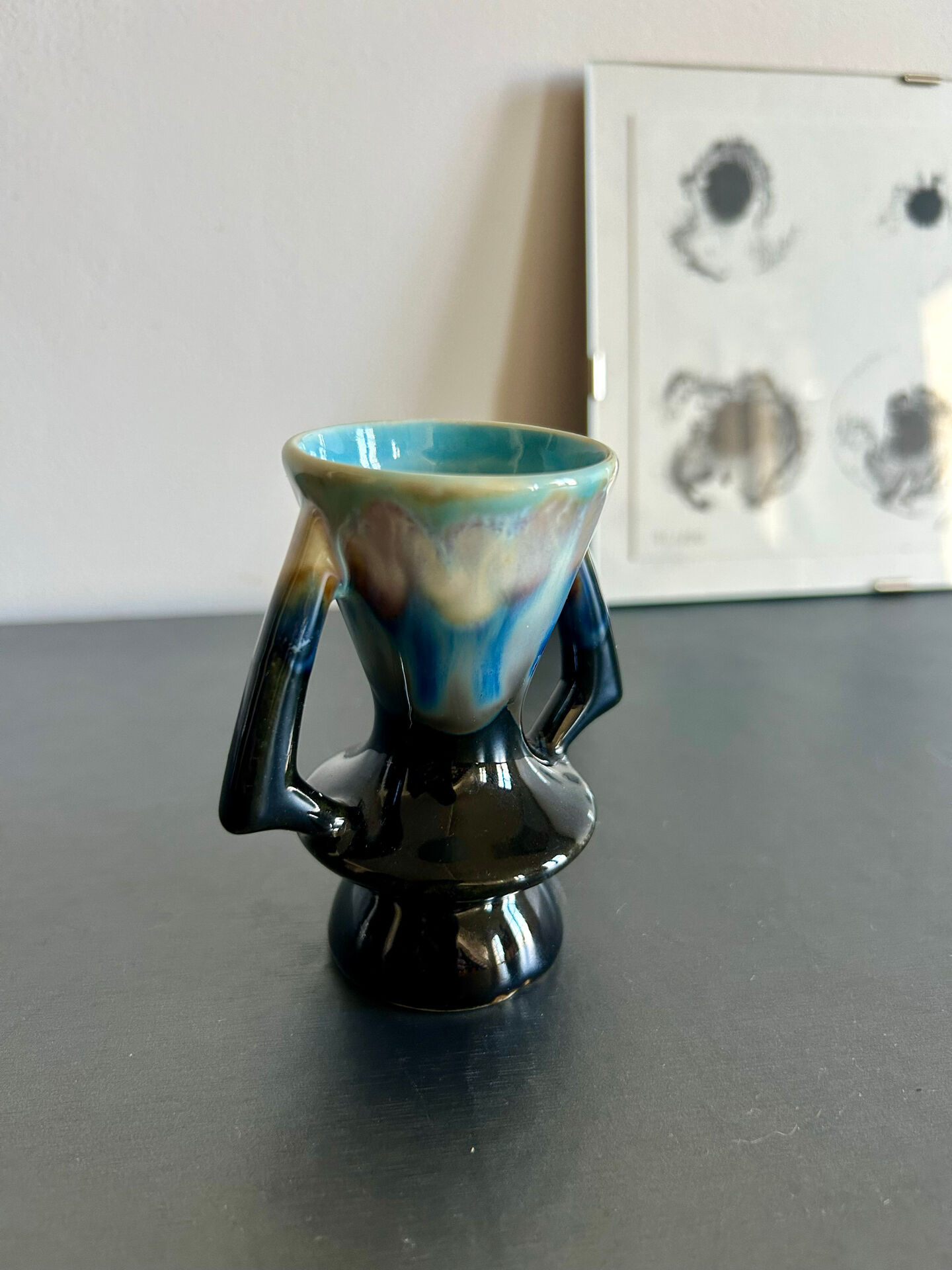 Vase soliflore en faience