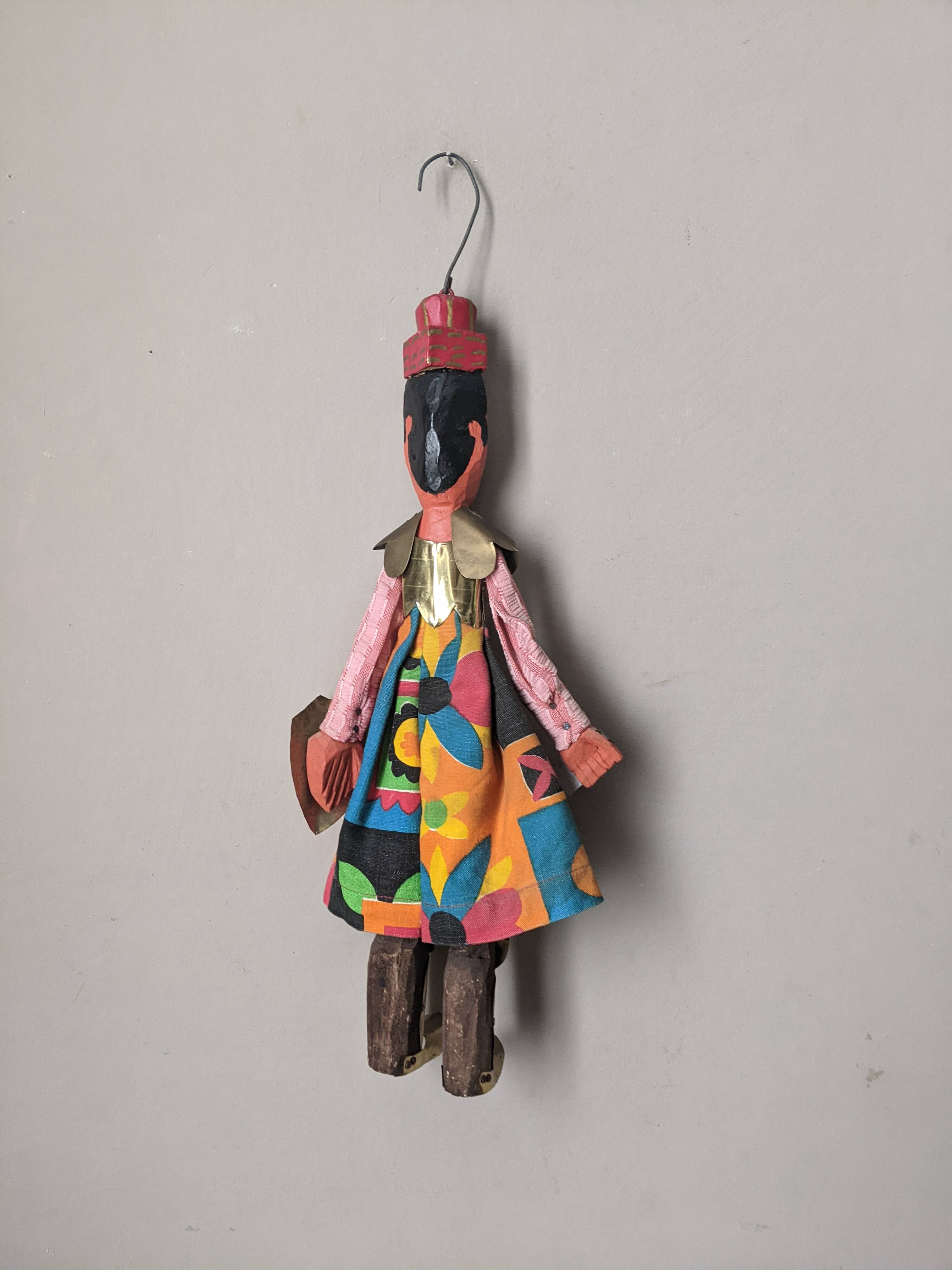 Marionnette décorative en bois fabrication artisanale